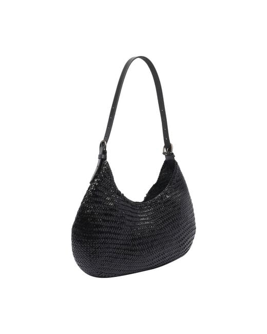 Dragon Diffusion Black Luna Mezza Hobo Bag