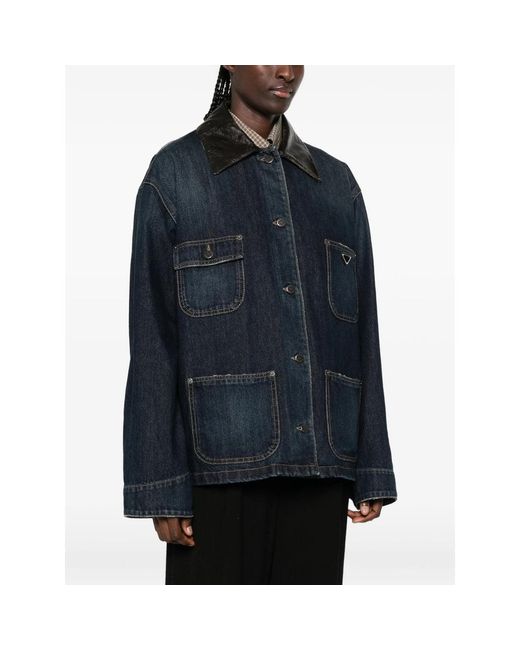 Prada Blue Jackets