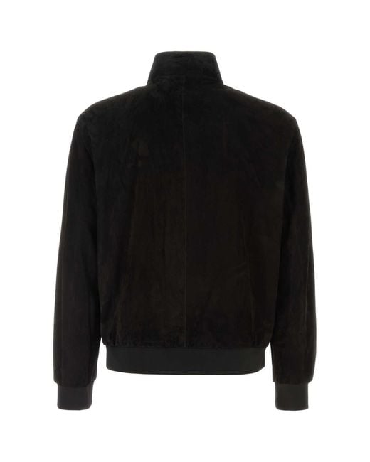 Gucci Black Suede Bomber Jacket for men