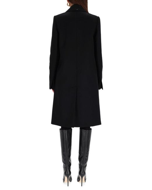 Sportmax Black Max Mara Comune Virgin Wool Coat
