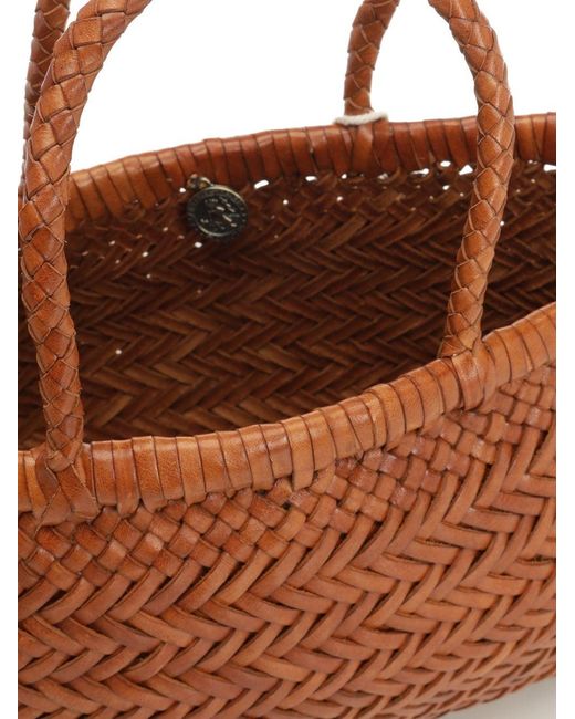 Dragon Diffusion Brown "Mini Flat Gora" Basket Bag