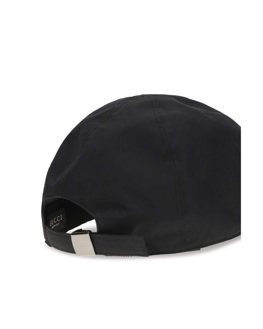 Gucci Black Logo Baseball Cap for men