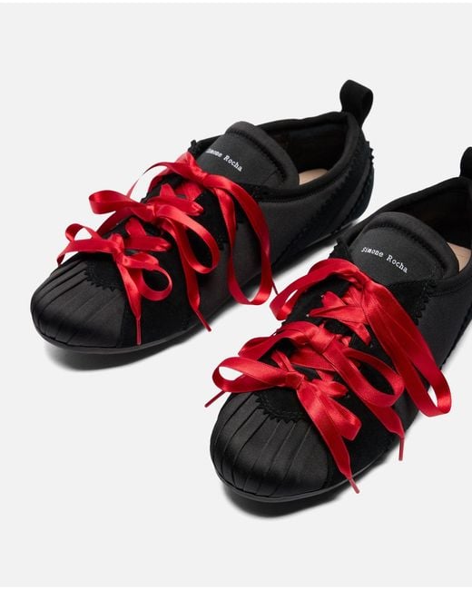 Simone Rocha White Ballerina Grip Trainer
