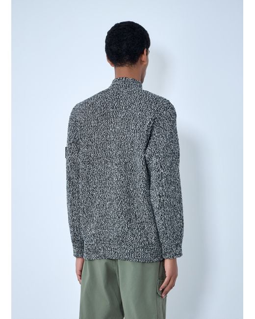 Stone Island Blue Logo Patch Sweater for men