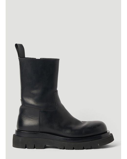 Bottega Veneta Black Lug Boots for men