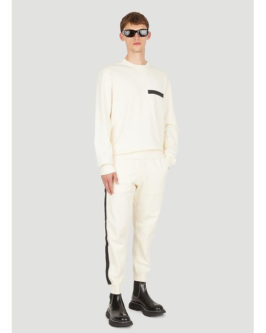 McQueen White Logo Patch Sweatshirt for men