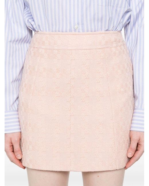 Céline Pink Wool Mini Skirt