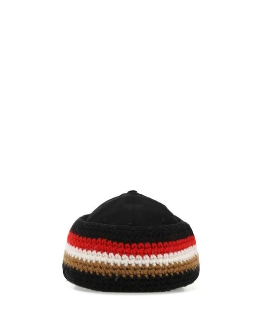 Burberry Red Cotton Hat for men