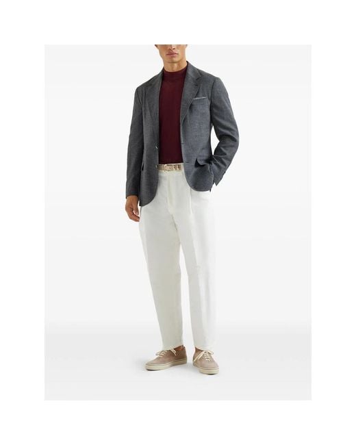 Brunello Cucinelli Blue Jackets for men