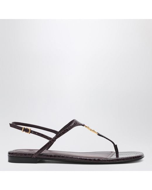 Fendi Brown Ffold Dark Sandal