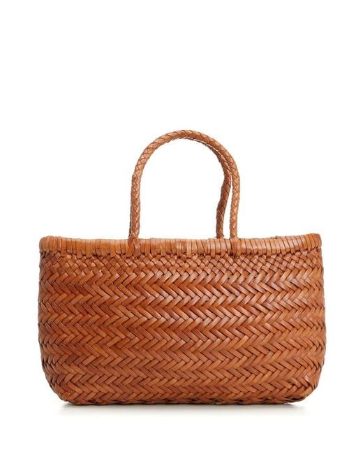 Dragon Diffusion Brown "Mini Flat Gora" Basket Bag