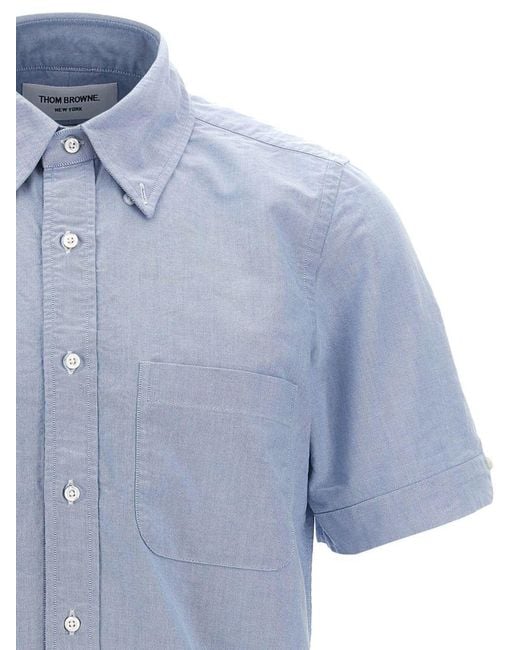 Thom Browne Blue Button Down' Shirt for men