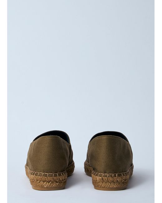 Saint Laurent White Cotton Espadrilles