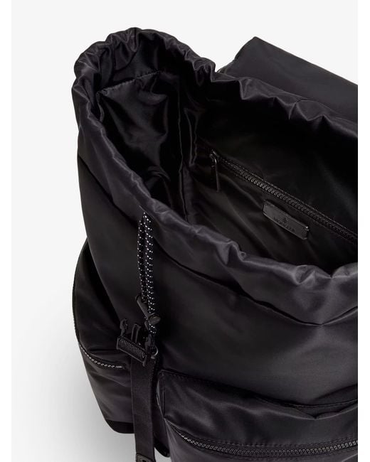 Moncler Black Kenton Drill Nylon Backpack With Logo Patch for men