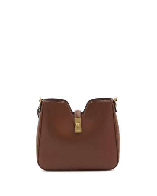 Celine Camille 16 Small Leather Shouler Bag in Brown | Lyst