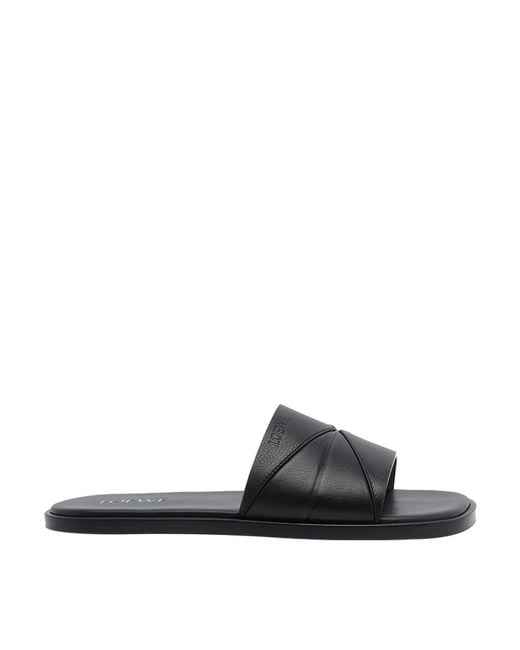 Loewe Black Origami Slides for men