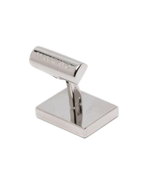 Ferragamo Black Cufflinks & Tie Clips for men