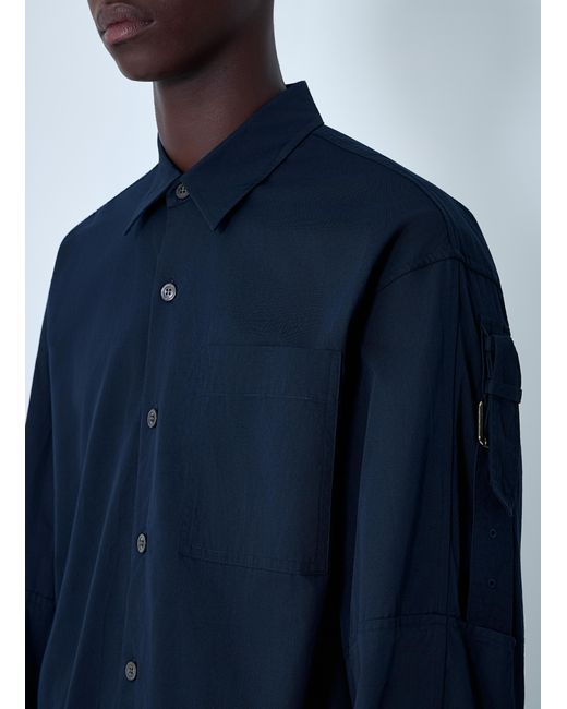 Dries Van Noten Blue Button-Down Shirt for men