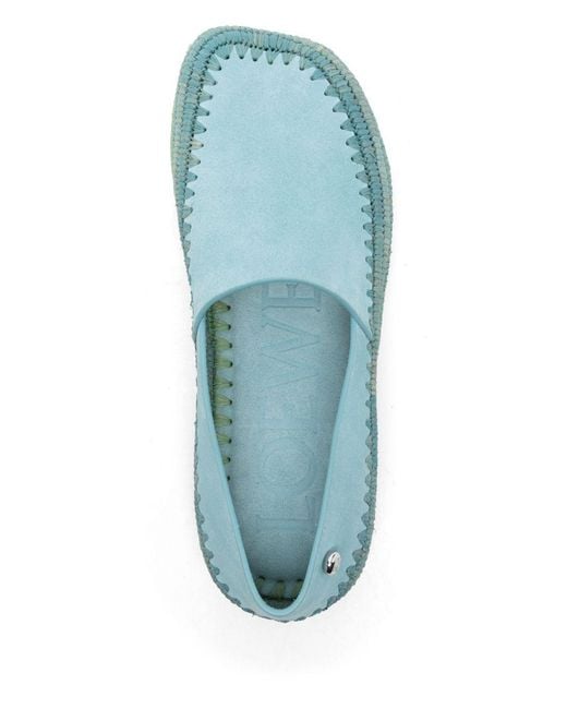 Loewe Blue Rio Suede Espadrilles