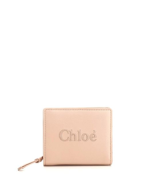 Chloé Pink "Sense" Compact Wallet
