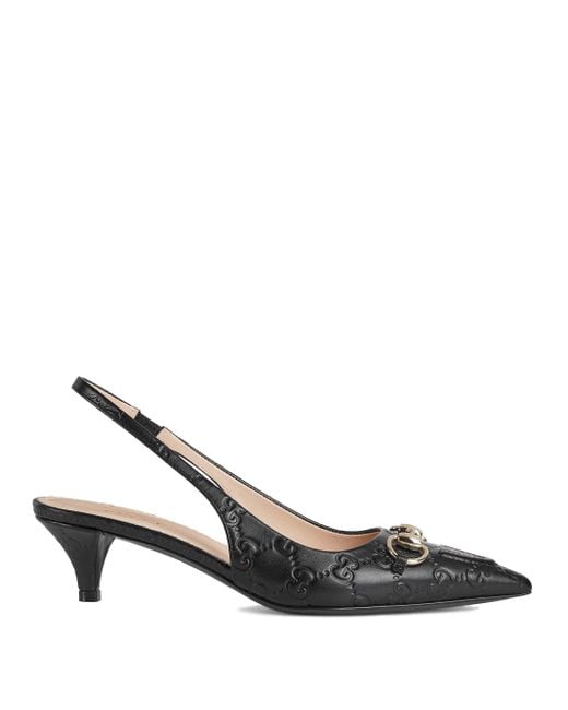Gucci Metallic Slingback With Clamp