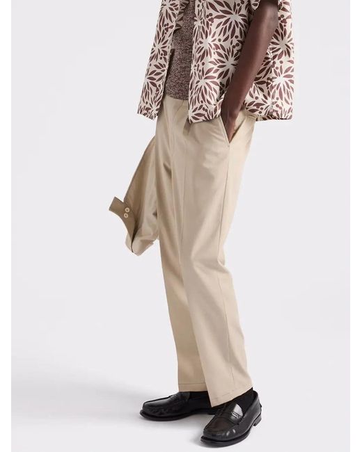 Prada Natural Cotton Pants for men