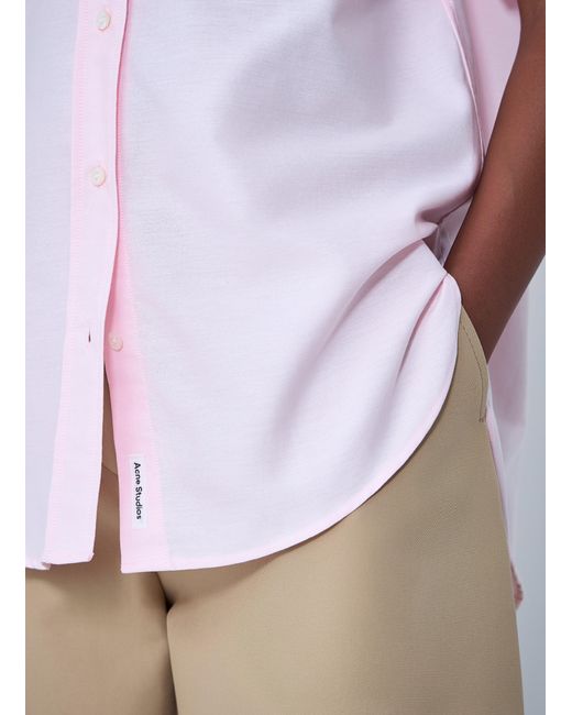 Acne White Button-Down Shirt