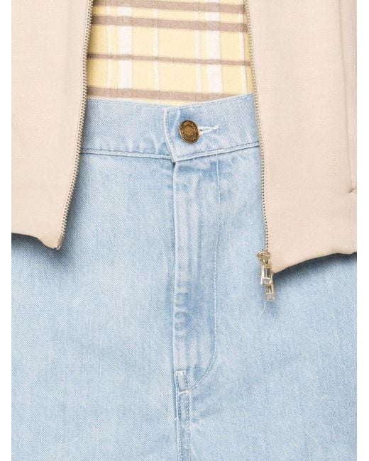 Max Mara Blue Wide-Leg Denim Jeans