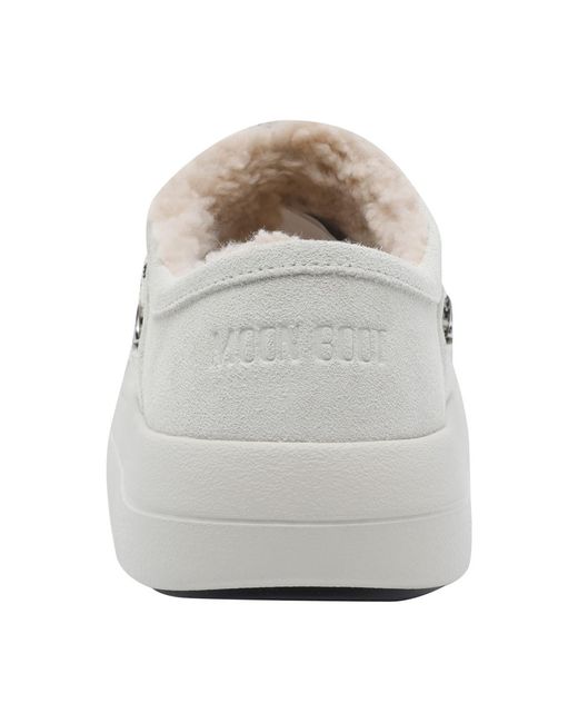 Moon Boot White Park Slippers