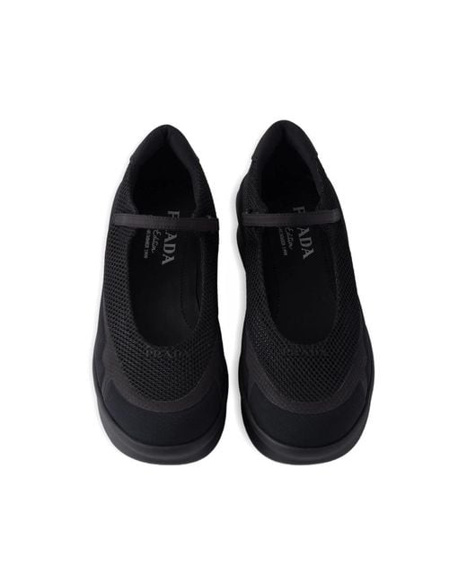 Prada Blue Ballet Flats