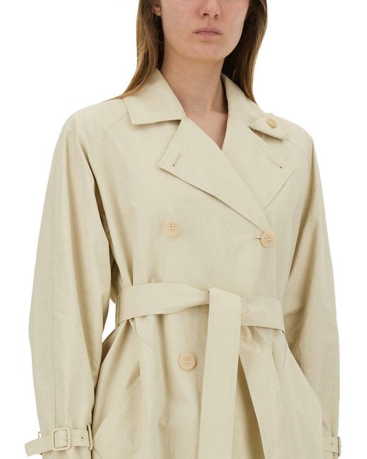 トレンチコート MAX MARA Ronco double-breasted trench coat in linen cloth 1021125306001-a-ronco.jpg