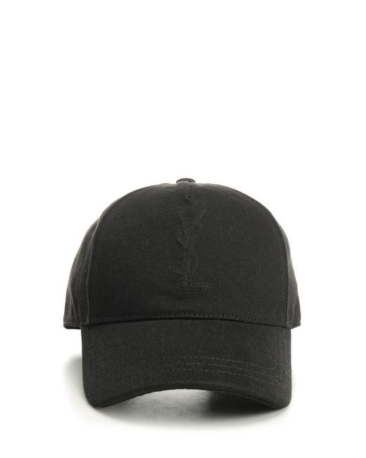 Saint Laurent Black Cassandre Hat for men