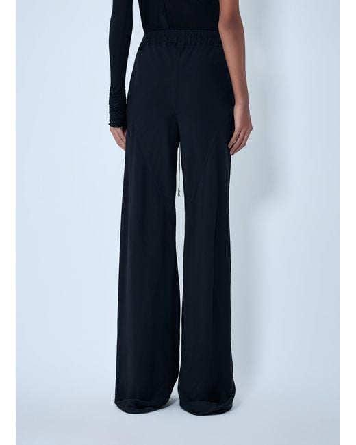 Rick Owens Blue Drawstring Bias Pants