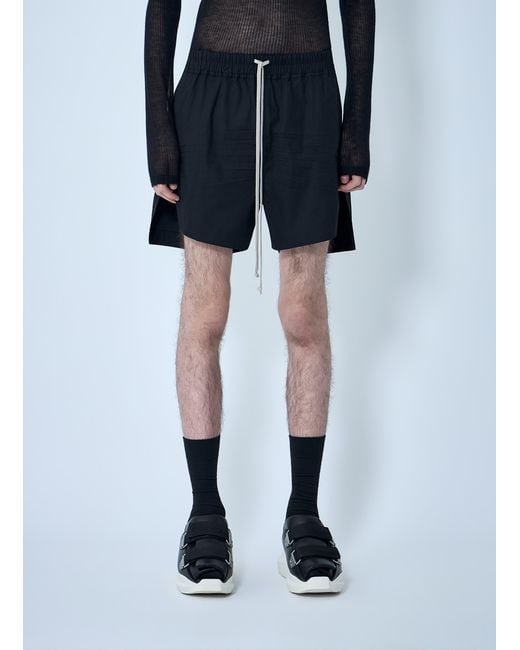 Rick Owens Blue Drawstring Shorts for men