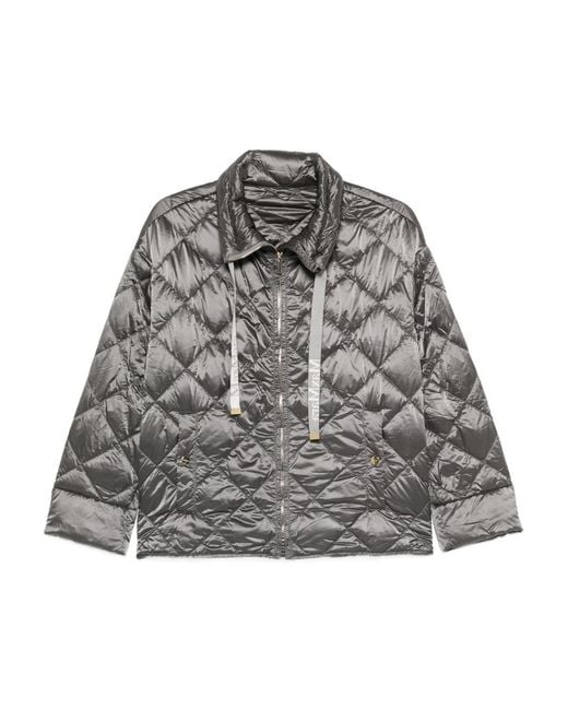 Max Mara Gray Padded Blouson Jacket