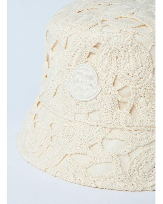 Moncler Blue Logo Patch Bucket