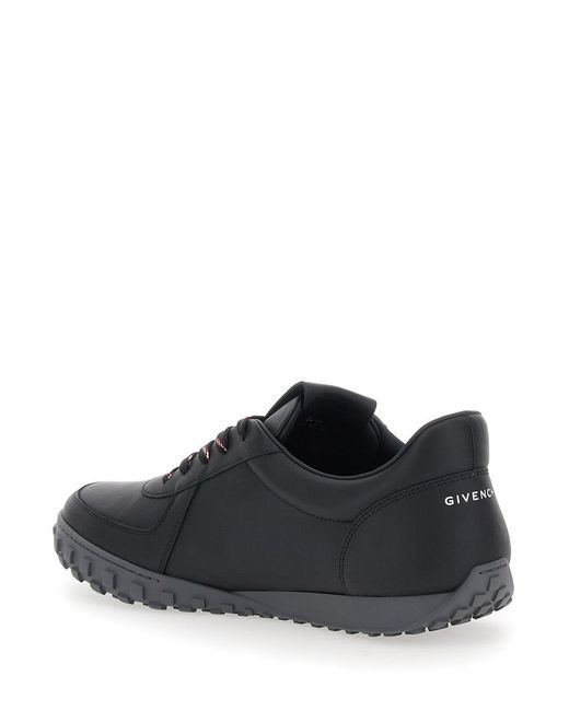 Givenchy Black Glide Low Top Sneakers With Logo Lettering On The Tongue And Heel for men