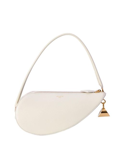Alaïa White Le Demi Coeur Bag