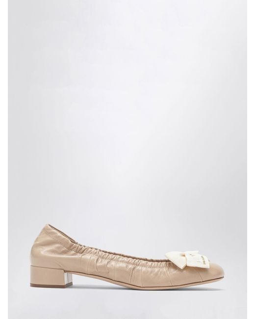 Prada White Ballet Flat Sand for men