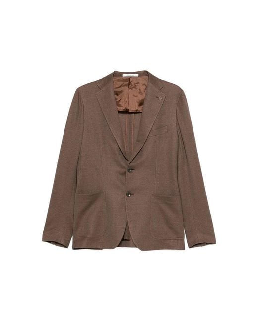 Tagliatore Brown Jacket for men
