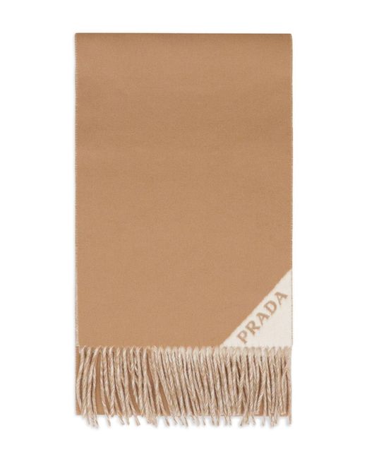 Prada Natural Cashmere Double Scarf