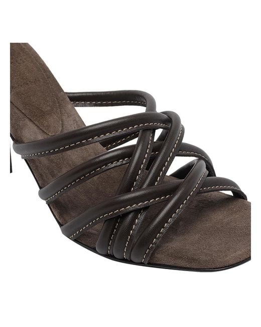 Brunello Cucinelli Gray Pump Sandals