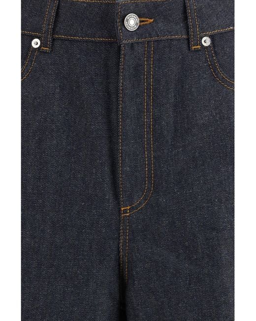 Givenchy Blue Raw Cocoon Pants
