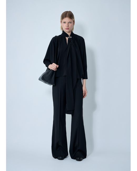 Max Mara Black Tailored Wool Pants