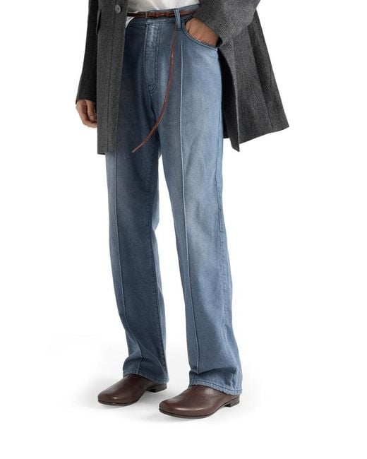 Prada Blue Five Pocket Jeans for men