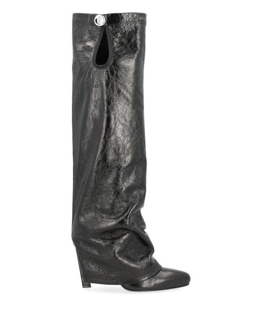 The Attico Black "Leon" Boot