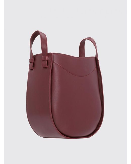 Loewe Pink Structured Leather Zip Shoulder Bag