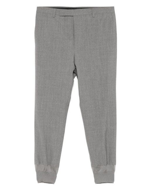 Prada Gray Wool Trousers for men