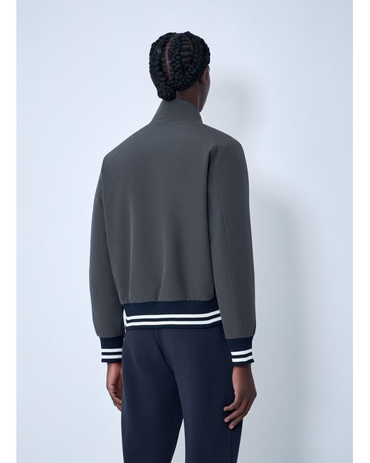 Moncler Blue Prieure Reversible Down Bomber Jacket for men