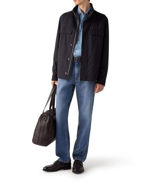 Zegna Blue Field Jacket for men